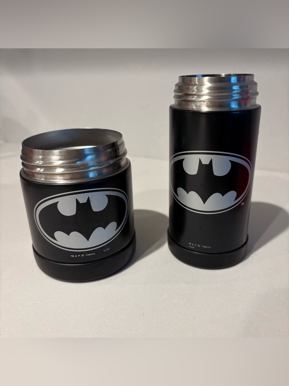 DC Comics Batman Black Insulated Stainless Bottle & Can Cooler Set